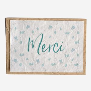 Carte ensemencée Merci bleu - Growing Paper