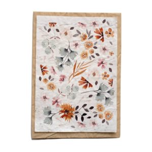 Carte ensemencée - Growing Paper Fleuri automne