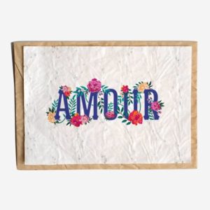 Carte ensemencée - Growing Paper Amour fleuri