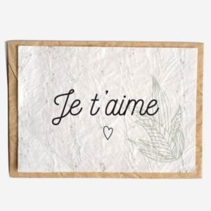 je t'aime grrowing paper