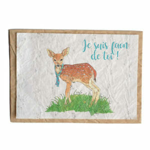 Carte ensemencée - Growing Paper Faon de toi !