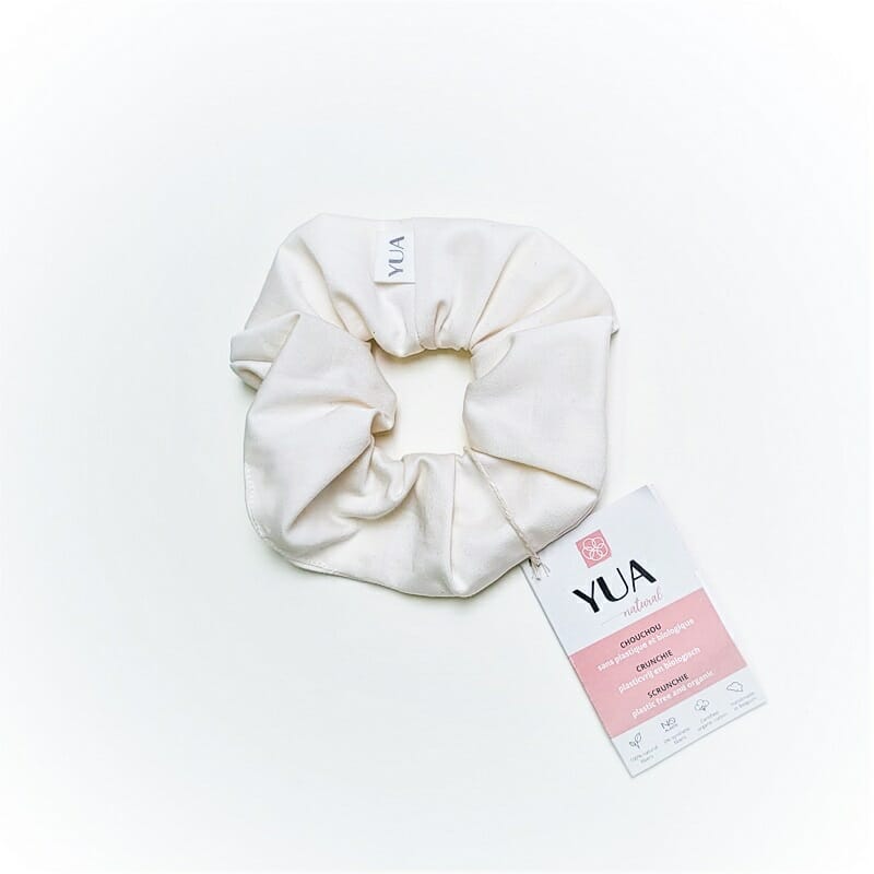 Chouchou satin écru Yua