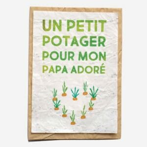 Carte ensemencée - Growing Paper Potager Papa