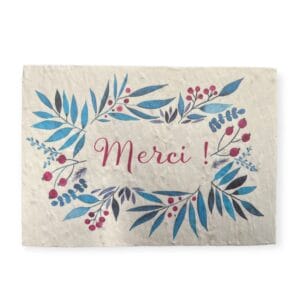 Carte ensemencée - Growing Paper Merci !