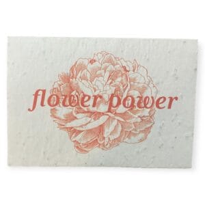 Carte ensemencée - Growing Paper Flower power