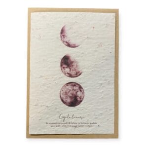 Carte ensemencée - Growing Paper Cycle lunaire