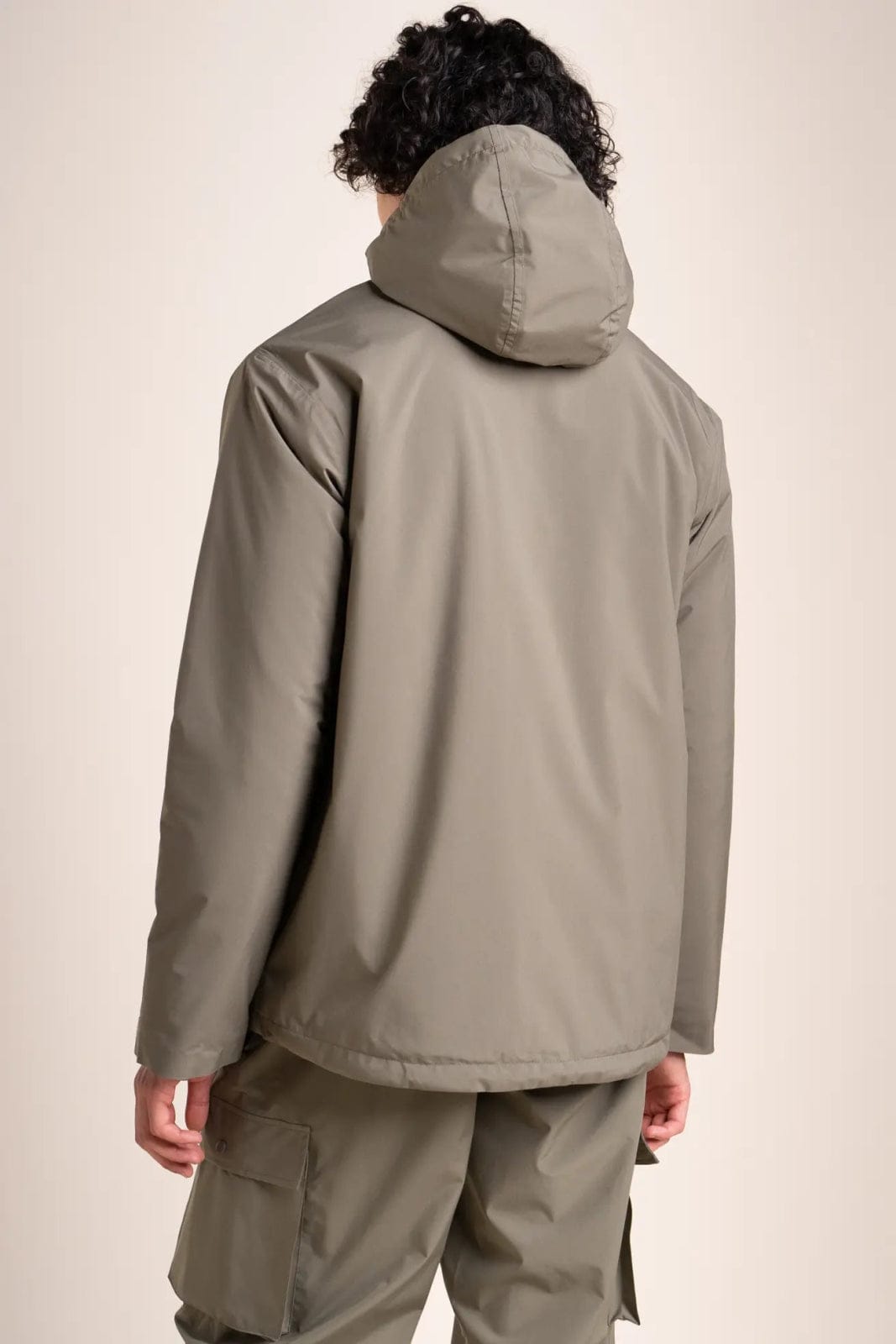 Veste imperméable courte polaire LAZARE- Flotte - Image 3