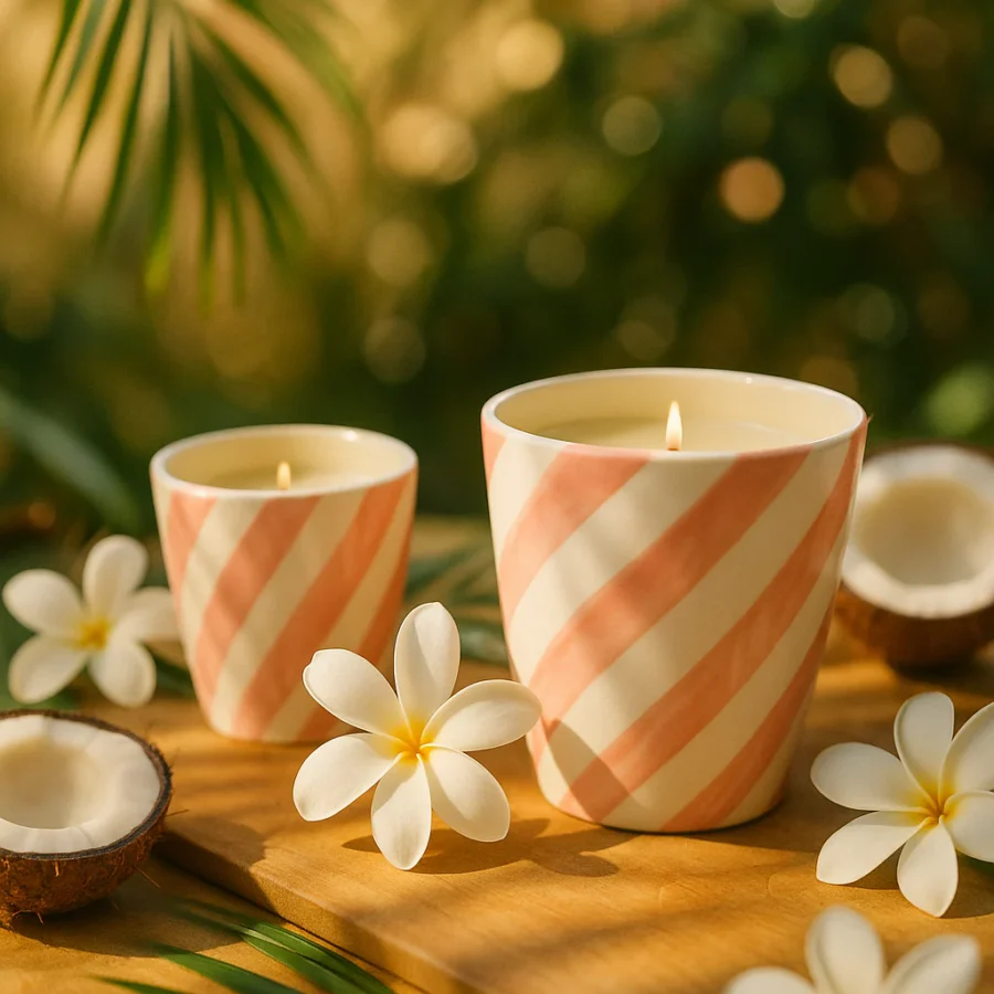 Bougie fleurissante MAUI - Oali M