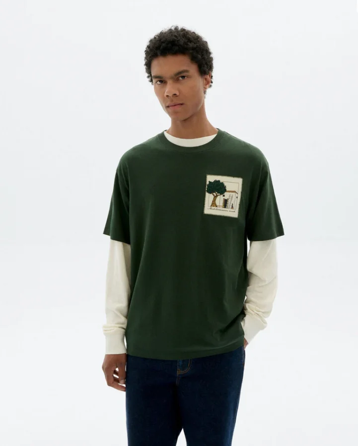 T-Shirt HOUSE BOTTLE Green - Thinking Mu