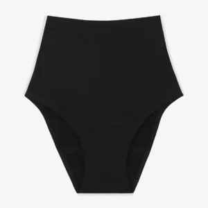Culotte menstruelle CALLIOPE flux abondant Taille Haute Noir - Smoon
