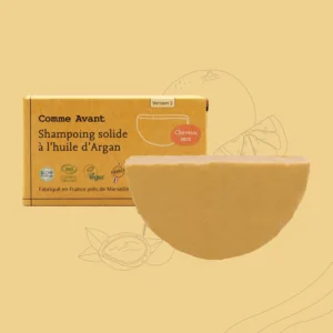 Shampoing solide enrichi en huile d'argan (cheveux secs) - Comme Avant