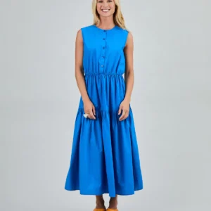 Sleeveless blue Dress - Brava