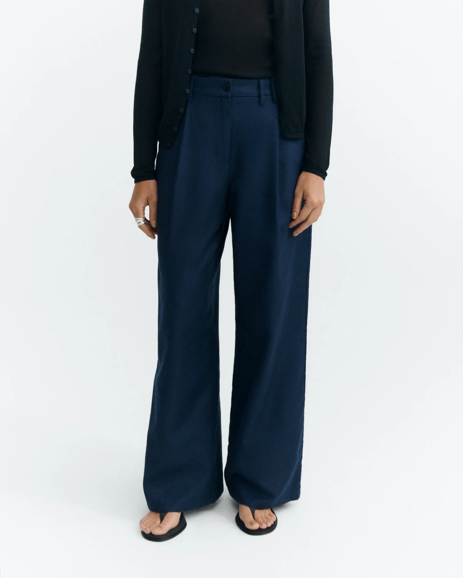 Pantalon MOLLY Chanvre Navy - Thinking Mu