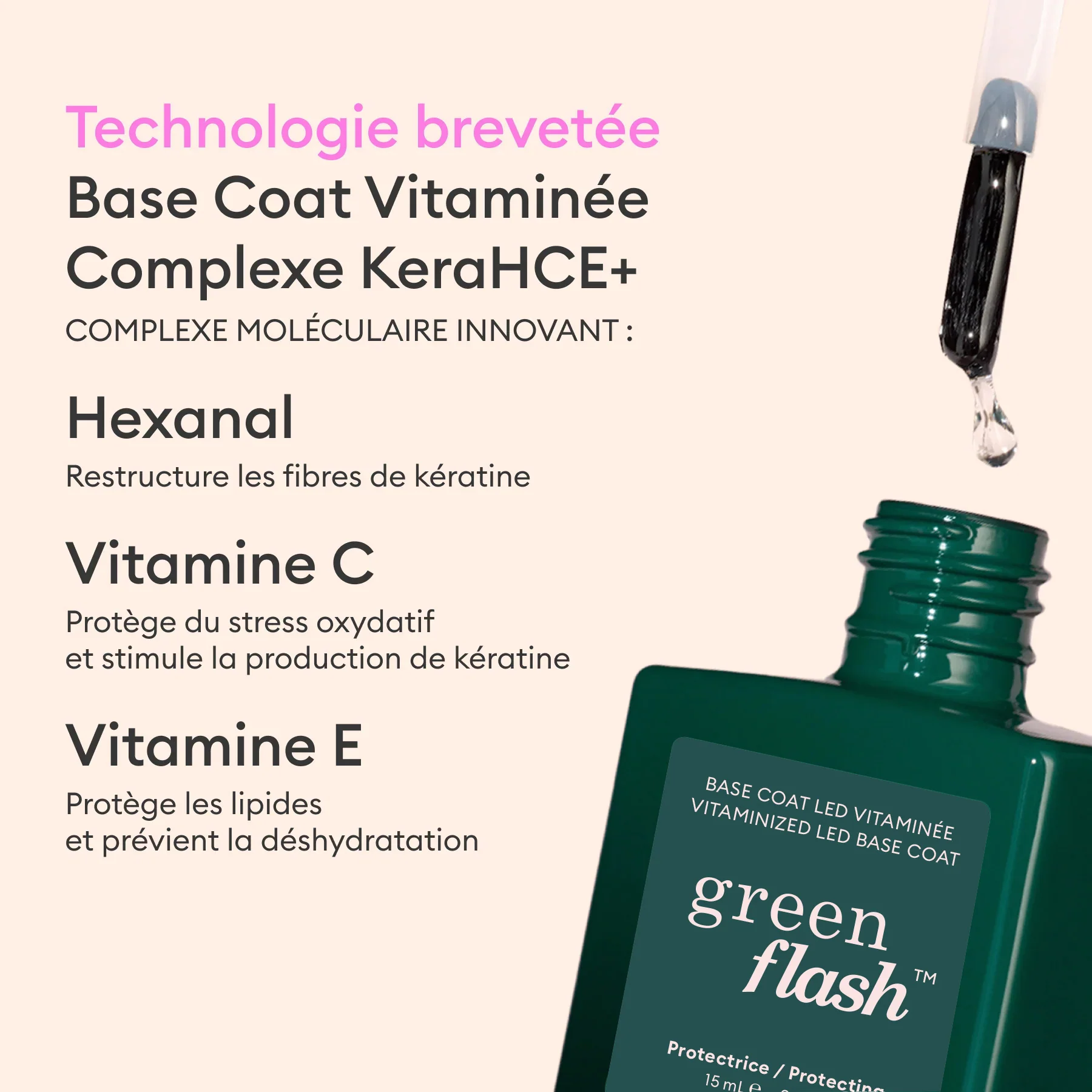 Base coat Vitaminée - Manucurist Green Flash - Image 2