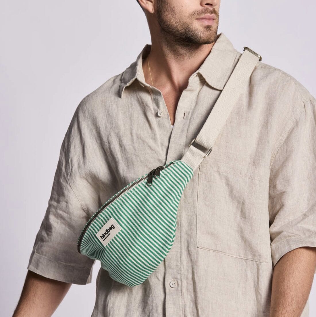 Sac Banane Olivia Fines Rayures - Hindbag