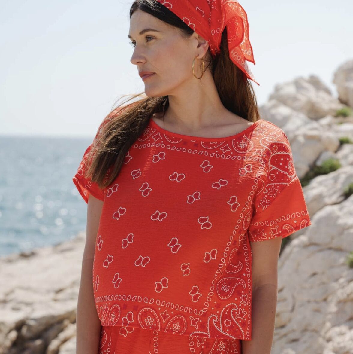 Top Bandana Rouge - We are Jolies - Image 2