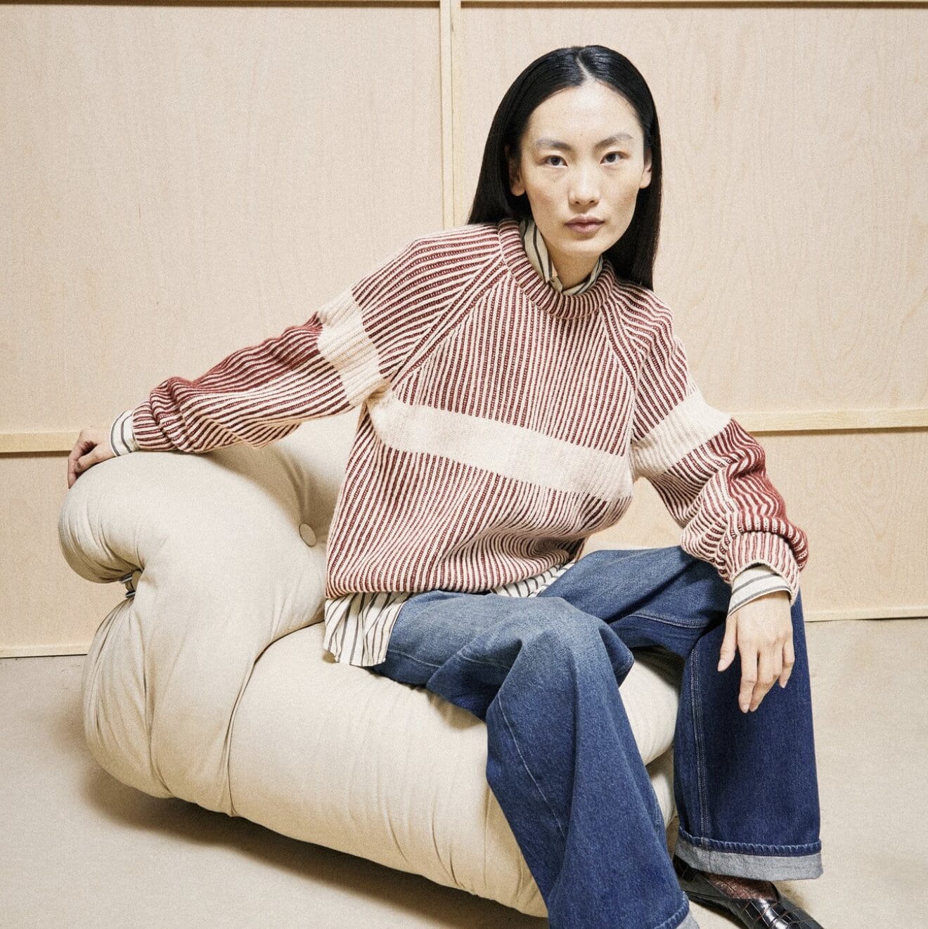 Pull Rib Artwork Knit - Armedangels