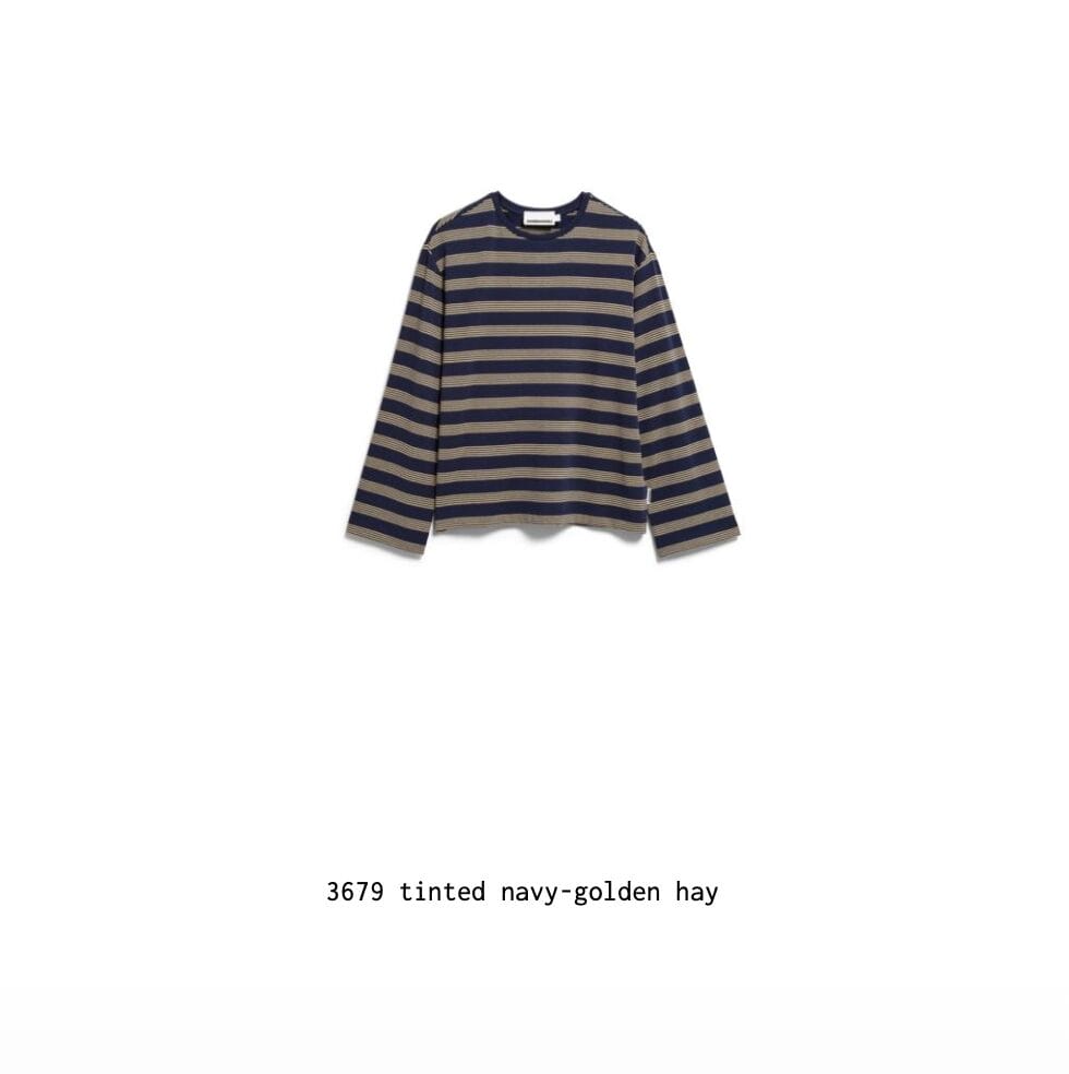 T-shirt Marynaa fine stripe longsleeve - Armedangels - Image 3